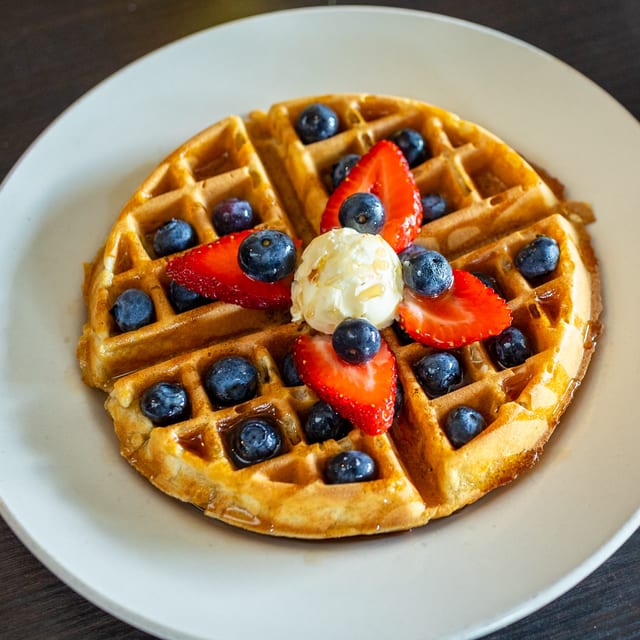 Plain Belgian Waffles.